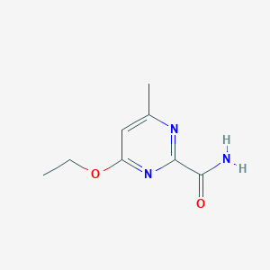 molecular formula C8H11N3O2 B3318069 4-Ethoxy-6-methylpyrimidine-2-carboxamide CAS No. 98594-51-5