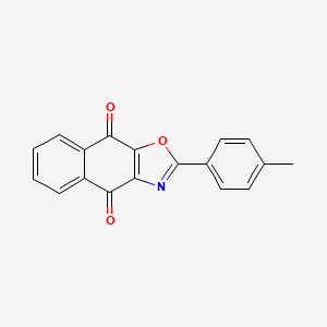 molecular formula C18H11NO3 B3318080 2-(p-Tolyl)naphtho[2,3-d]oxazole-4,9-dione CAS No. 98596-15-7