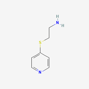 molecular formula C7H10N2S B3318086 2-(Pyridin-4-ylsulfanyl)-ethylamine CAS No. 98607-86-4