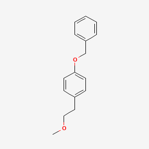 molecular formula C16H18O2 B3318092 1-(Benzyloxy)-4-(2-methoxyethyl)benzene CAS No. 98627-35-1