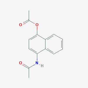 molecular formula C14H13NO3 B3318111 4-Acetoxy-1-(acetylamino)naphthalene CAS No. 98728-71-3