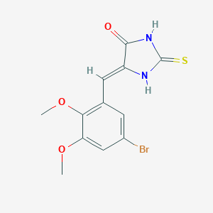 molecular formula C12H11BrN2O3S B331815 5-(5-Bromo-2,3-dimethoxybenzylidene)-2-thioxo-4-imidazolidinone 