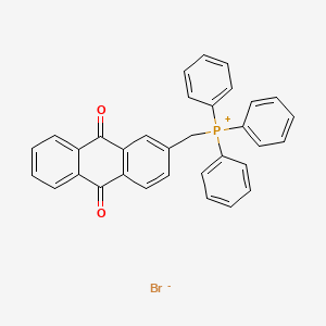 molecular formula C33H24BrO2P B3318165 [(9,10-Dioxo-9,10-dihydroanthracen-2-yl)methyl]triphenylphosphanium bromide CAS No. 99049-43-1
