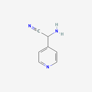 molecular formula C7H7N3 B3318257 2-Amino-2-(pyridin-4-yl)acetonitrile CAS No. 99233-23-5