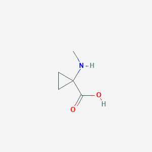 molecular formula C5H9NO2 B3318278 1-(Methylamino)cyclopropane-1-carboxylic acid CAS No. 99324-92-2