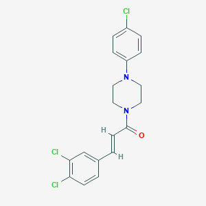 molecular formula C19H17Cl3N2O B331828 1-(4-Chlorophenyl)-4-[3-(3,4-dichlorophenyl)acryloyl]piperazine 