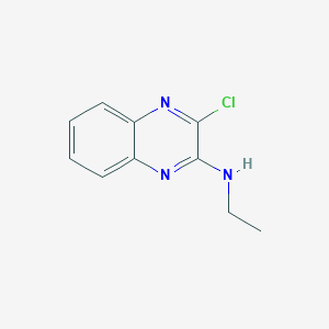 molecular formula C10H10ClN3 B3318329 3-chloro-N-ethylquinoxalin-2-amine CAS No. 99421-13-3