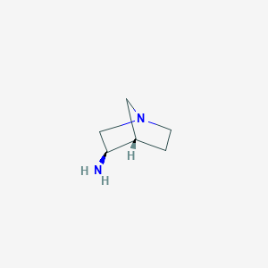 molecular formula C6H12N2 B3318343 (3R,4S)-1-氮杂双环[2.2.1]庚烷-3-胺 CAS No. 99445-19-9