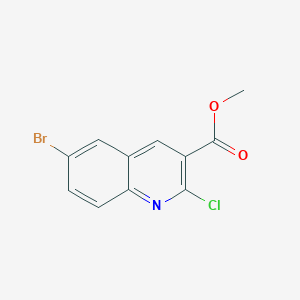 molecular formula C11H7BrClNO2 B3318346 Methyl 6-bromo-2-chloroquinoline-3-carboxylate CAS No. 99465-05-1