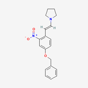 1-[2-Nitro-4-(benzyloxy)styryl]pyrrolidine