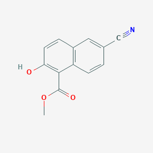 molecular formula C13H9NO3 B3318372 Methyl 6-cyano-2-hydroxy-1-naphthoate CAS No. 99558-53-9