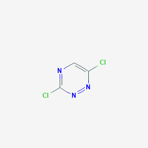 molecular formula C3HCl2N3 B3318374 3,6-二氯-1,2,4-三嗪 CAS No. 99584-48-2