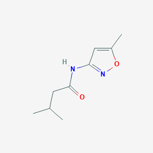 molecular formula C9H14N2O2 B331839 3-methyl-N-(5-methyl-1,2-oxazol-3-yl)butanamide 