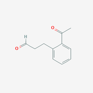Benzenepropanal, 2-acetyl-