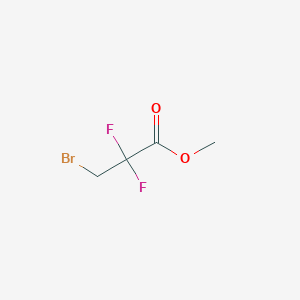 molecular formula C4H5BrF2O2 B3318495 Methyl 3-bromo-2,2-difluoropropanoate CAS No. 99953-33-0