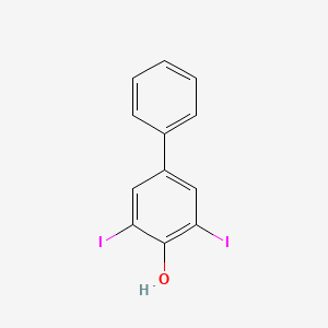 molecular formula C12H8I2O B3318512 3,5-Diiodobiphenyl-4-ol CAS No. 99970-74-8