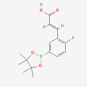 2-Propenoic acid, 3-[2-fluoro-5-(4,4,5,5-tetramethyl-1,3,2-dioxaborolan-2-yl)phenyl]-, (2e)-