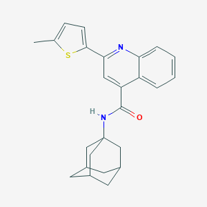 molecular formula C25H26N2OS B331856 N-(1-adamantyl)-2-(5-methyl-2-thienyl)-4-quinolinecarboxamide 