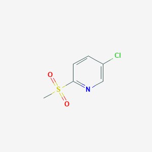 molecular formula C6H6ClNO2S B3318564 5-chloro-2-(methylsulfonyl)Pyridine CAS No. 100560-78-9