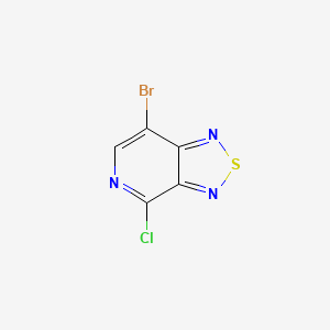 molecular formula C5HBrClN3S B3318573 7-Bromo-4-chloro-[1,2,5]thiadiazolo[3,4-c]pyridine CAS No. 1007128-71-3