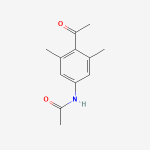 molecular formula C12H15NO2 B3318596 N-(4-acetyl-3,5-dimethylphenyl)acetamide CAS No. 100923-73-7