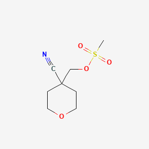 (4-Cyanotetrahydro-2H-pyran-4-yl)methyl methanesulfonate