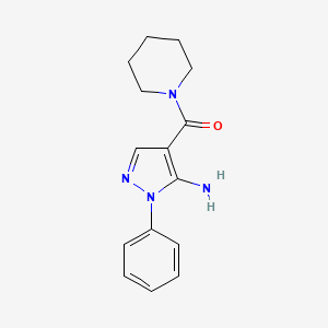 1-Phenyl-4-(1-piperidinylcarbonyl)-1h-pyrazol-5-amine