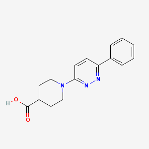 molecular formula C16H17N3O2 B3318679 1-(6-Phenylpyridazin-3-yl)piperidine-4-carboxylic acid CAS No. 1017168-60-3