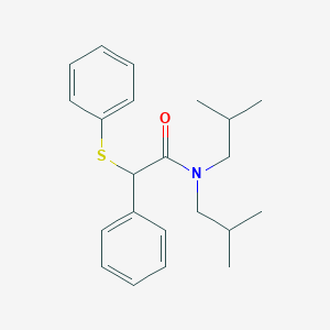 molecular formula C22H29NOS B331871 N,N-diisobutyl-2-phenyl-2-(phenylsulfanyl)acetamide 