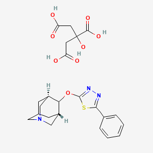 molecular formula C23H27N3O8S B3318790 Nelonicline citrate CAS No. 1026136-84-4