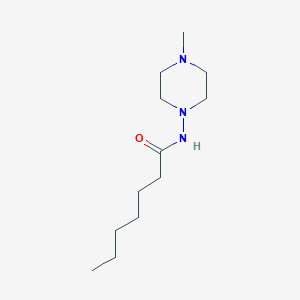 molecular formula C12H25N3O B331880 N-(4-methylpiperazin-1-yl)heptanamide 