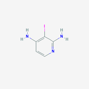 molecular formula C5H6IN3 B3318899 2,4-Pyridinediamine, 3-iodo- CAS No. 1033434-91-1