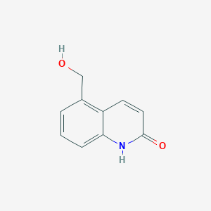 molecular formula C10H9NO2 B3318901 2(1H)-Quinolinone, 5-(hydroxymethyl)- CAS No. 103702-26-7