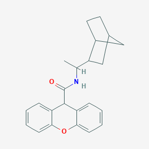 molecular formula C23H25NO2 B331892 N-(1-bicyclo[2.2.1]hept-2-ylethyl)-9H-xanthene-9-carboxamide 