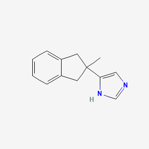 1H-Imidazole, 5-(2,3-dihydro-2-methyl-1H-inden-2-yl)-