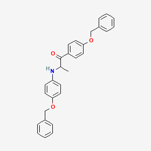 molecular formula C29H27NO3 B3318984 1-(4-(Benzyloxy)phenyl)-2-((4-(benzyloxy)phenyl)amino)propan-1-one CAS No. 1048697-94-4