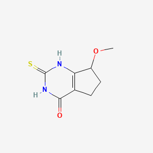 7-Methoxy-2-thioxo-2,3,6,7-tetrahydro-1H-cyclopenta[d]pyrimidin-4(5H)-one