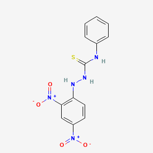 molecular formula C13H11N5O4S B3319039 1-(2,4-Dinitrophenyl)-4-phenyl-3-thiosemicarbazide CAS No. 105394-88-5