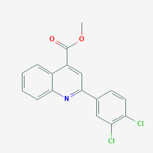 molecular formula C17H11Cl2NO2 B331904 Methyl 2-(3,4-dichlorophenyl)quinoline-4-carboxylate 