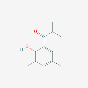 molecular formula C12H16O2 B3319070 1-(2-Hydroxy-3,5-dimethyl-phenyl)-2-methyl-propan-1-one CAS No. 106141-17-7