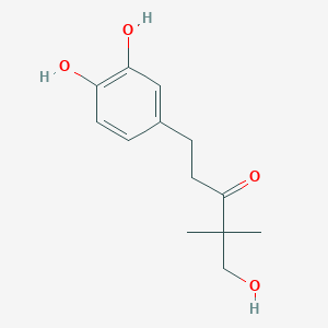 1-(3.4-Dihydroxyphenyl)-4,4-dimethyl-5-hydroxy-3-pentanone