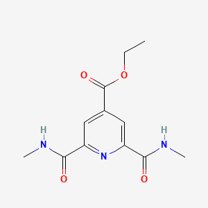 molecular formula C12H15N3O4 B3319124 Ethyl 2,6-bis(methylcarbamoyl)isonicotinate CAS No. 106940-47-0