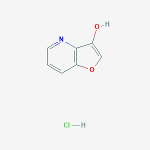 molecular formula C7H6ClNO2 B3319135 Furo[3,2-b]pyridin-3-ol hydrochloride CAS No. 107096-00-4