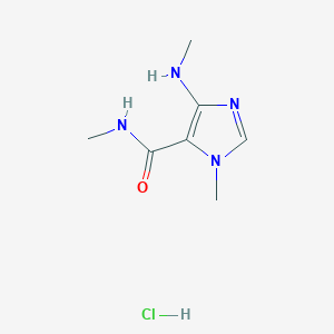 1H-Imidazole-5-carboxamide, N,1-dimethyl-4-(methylamino)-, hydrochloride (1:1)