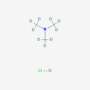 molecular formula C3H10ClN B3319169 Trimethyl-d9-amine deuteriochloride, 98 atom % D CAS No. 107766-37-0