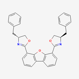 molecular formula C32H26N2O3 B3319182 4,6-Bis((R)-4-benzyl-4,5-dihydrooxazol-2-yl)dibenzo[b,d]furan CAS No. 1080596-47-9