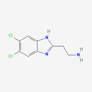 molecular formula C9H9Cl2N3 B3319186 2-(5,6-二氯-1H-苯并咪唑-2-基)乙胺 CAS No. 108130-18-3