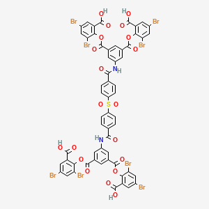 1,3-Benzenedicarboxylic acid, 5,5'-[sulfonylbis(4,1-phenylenecarbonylimino)]bis-, 1,1',3,3'-tetrakis(2,4-dibromo-6-carboxyphenyl) ester