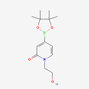 molecular formula C13H20BNO4 B3319212 1-(2-hydroxyethyl)-4-(4,4,5,5-tetramethyl-1,3,2-dioxaborolan-2-yl)pyridin-2(1H)-one CAS No. 1083169-02-1