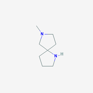 molecular formula C8H16N2 B3319221 7-Methyl-1,7-diazaspiro[4.4]nonane CAS No. 1086395-16-5